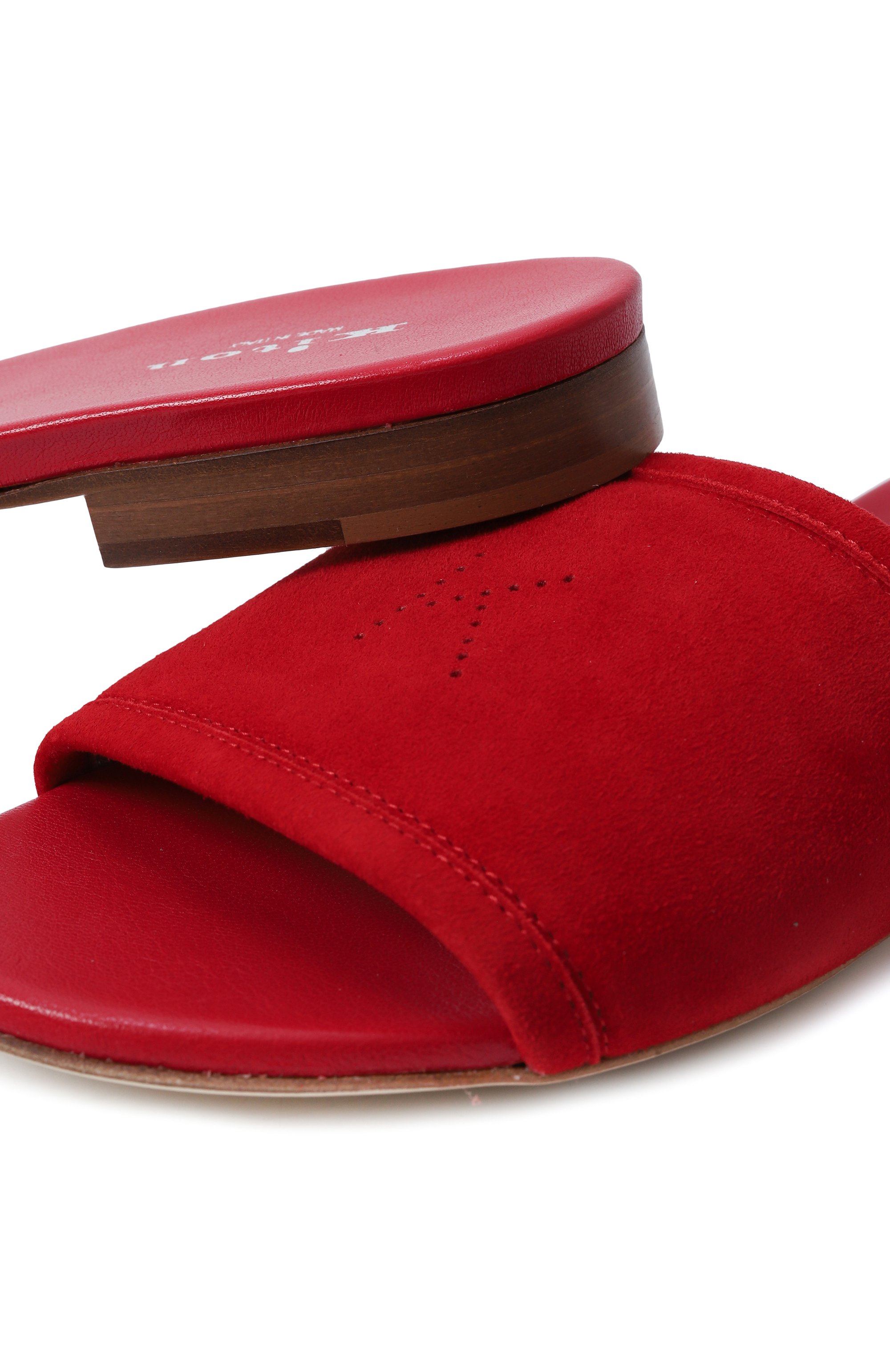 Замшевые шлепанцы KITON, арт. D57809N0100820, фото 7