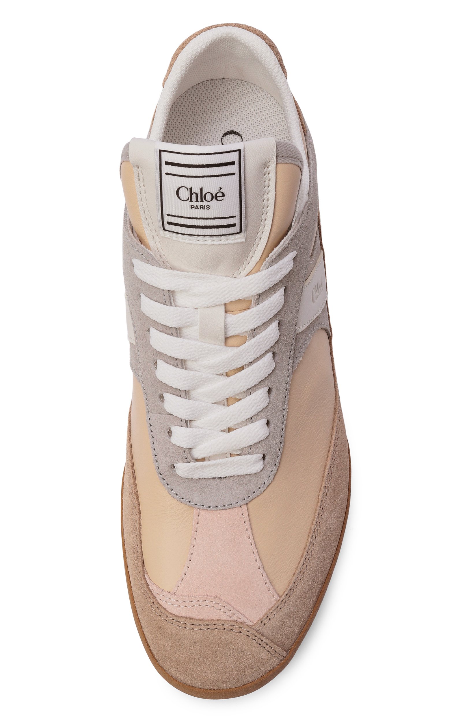 Кожаные кеды chloé kick CHLOÉ, арт. CH25W07IVE, фото 6