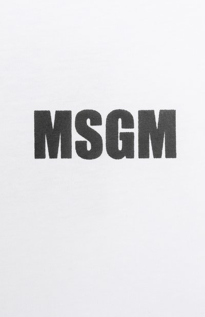 Хлопковая футболка MSGM KIDS, арт. S5MSJUTH066, фото 3