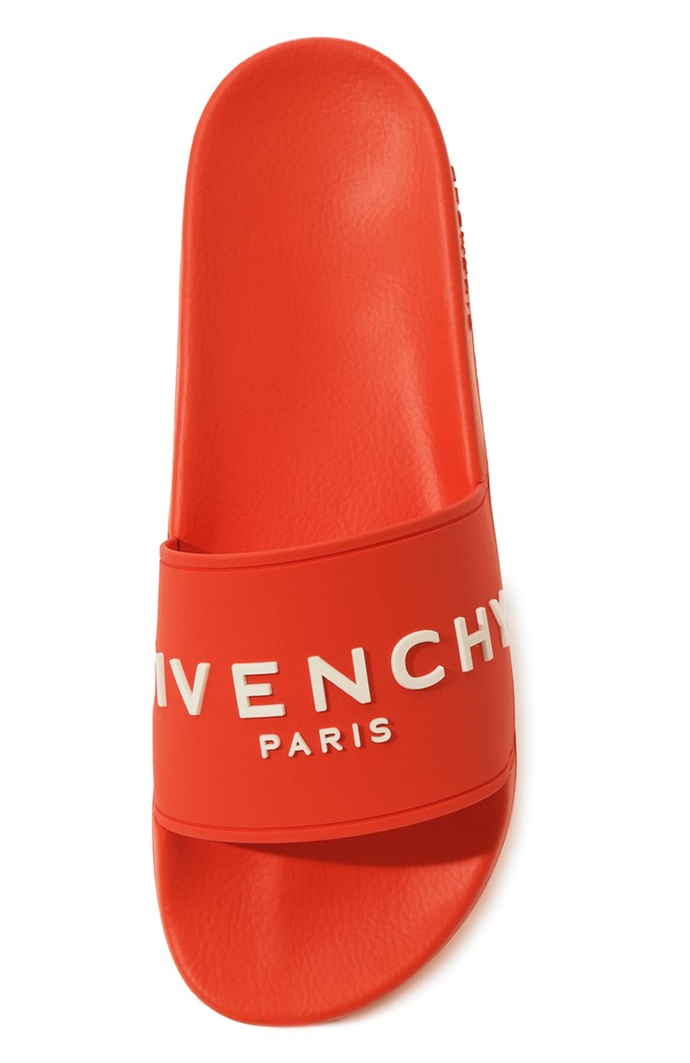 Мужские шлепанцы GIVENCHY оранжевого цвета, арт. BH301TH1DB | Фото 6 (Нос: Не проставлено; Материал внешний: Резина)