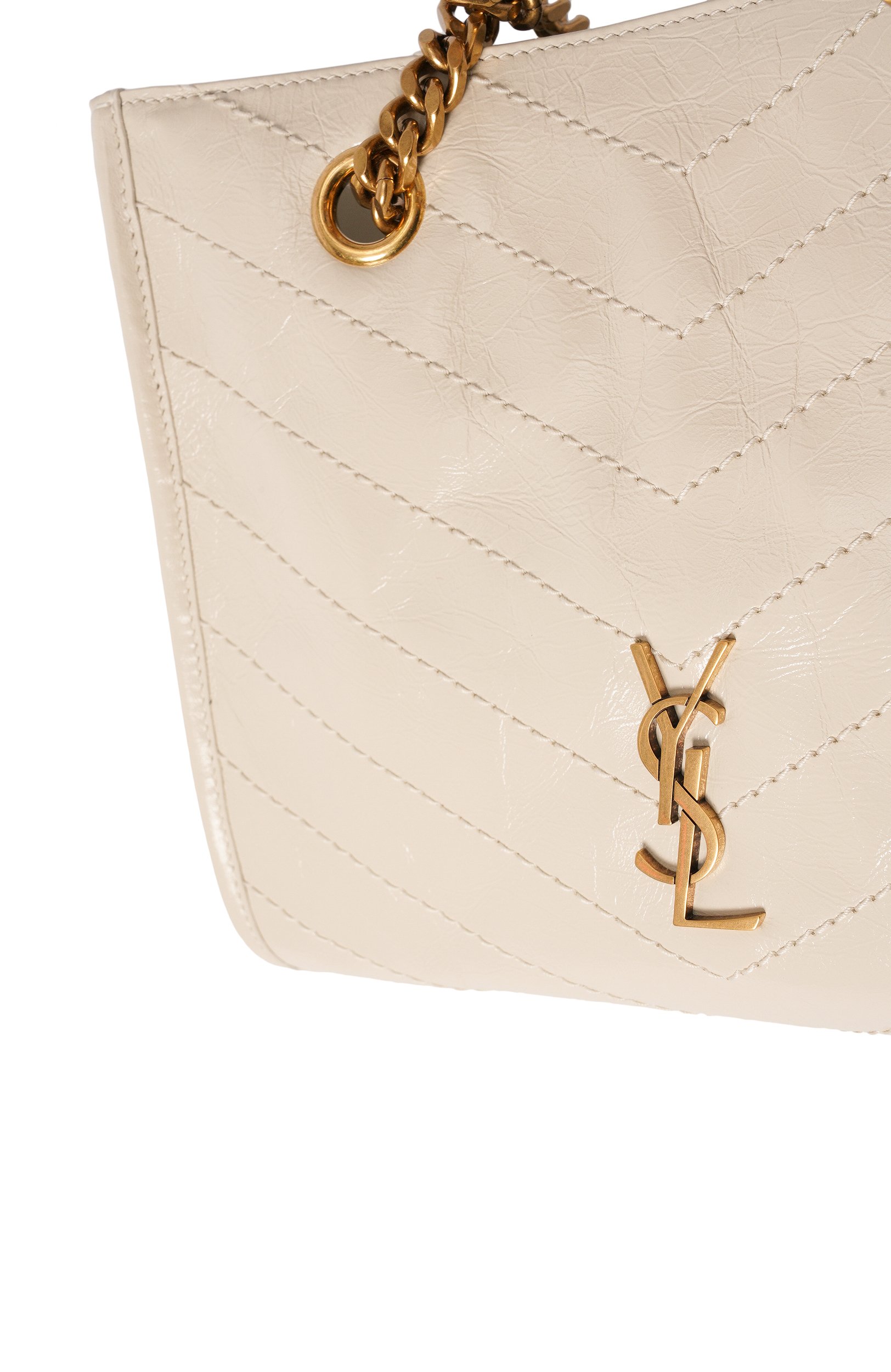 Сумка niki small SAINT LAURENT белого цвета по цене 339000 руб., арт. 872680/0EN07, фото 6 Сумка niki small SAINT LAURENT, арт. 872680/0EN07, фото 6