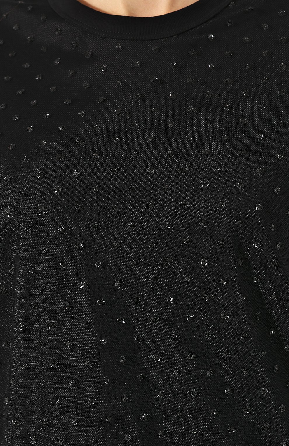 Хлопковая футболка REDVALENTINO черного цвета по цене 39950 руб., арт. TR3MJ03I/4YB, фото 5 Хлопковая футболка REDVALENTINO, арт. TR3MJ03I/4YB, фото 5