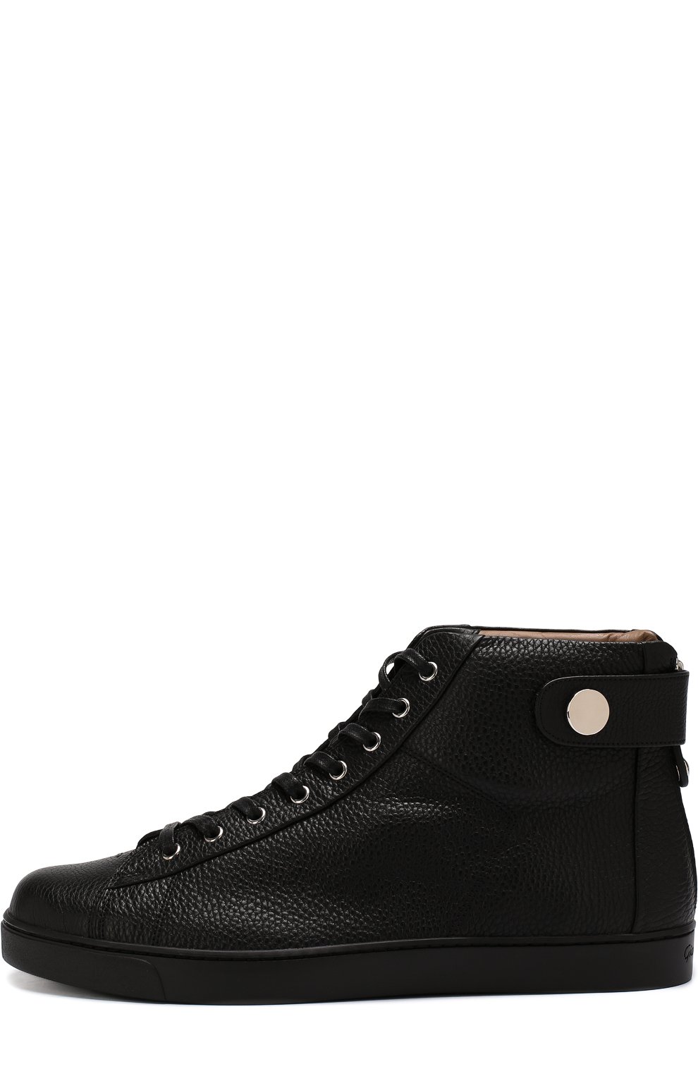 Высокие кожаные кеды на шнуровке GIANVITO ROSSI, арт. S20593.M1BLK.B0XNER0, фото 3