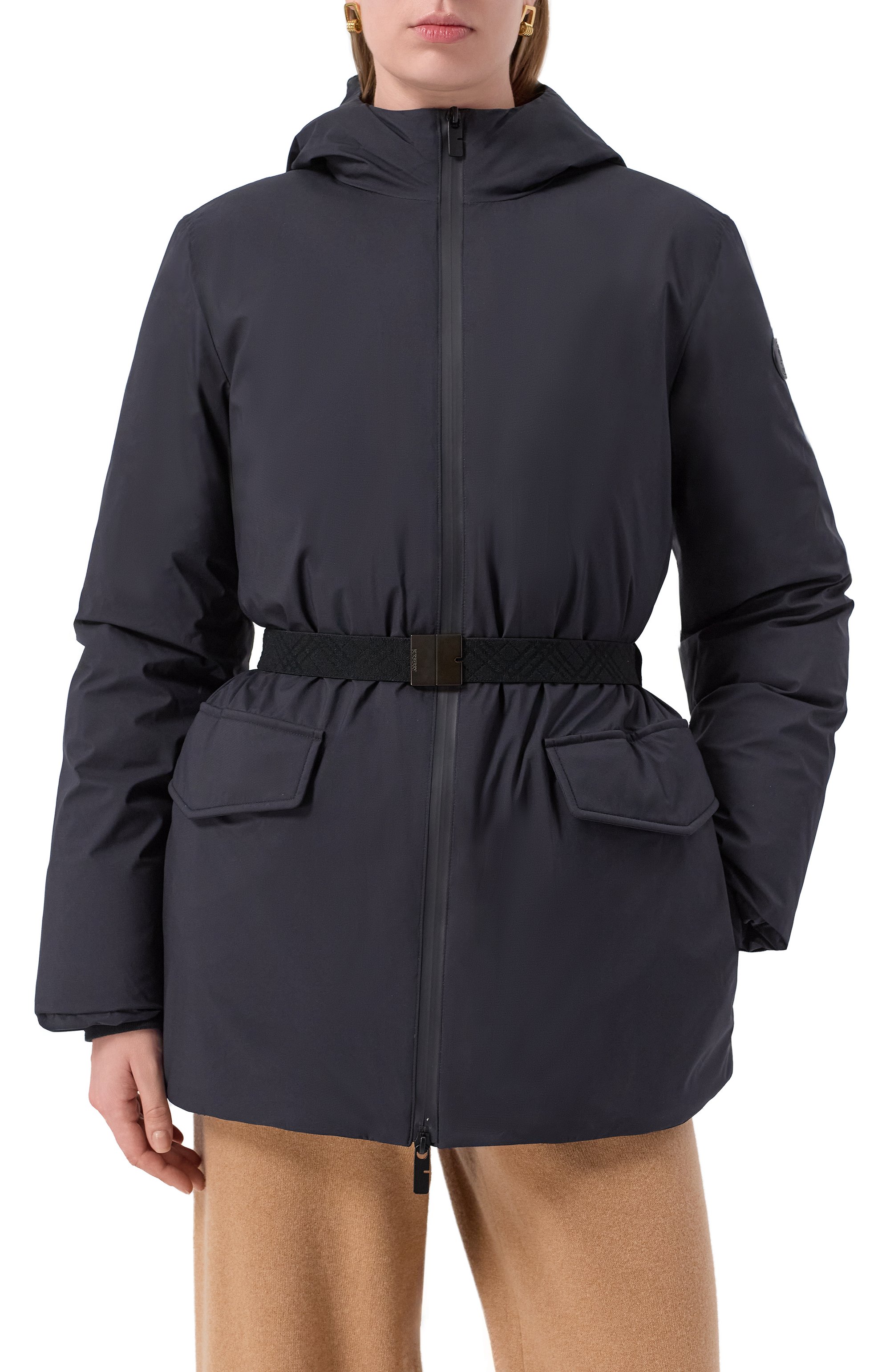 Пуховик BURBERRY темно-синего цвета по цене 245000 руб., арт. 8110260, фото 3 Пуховик BURBERRY, арт. 8110260, фото 3