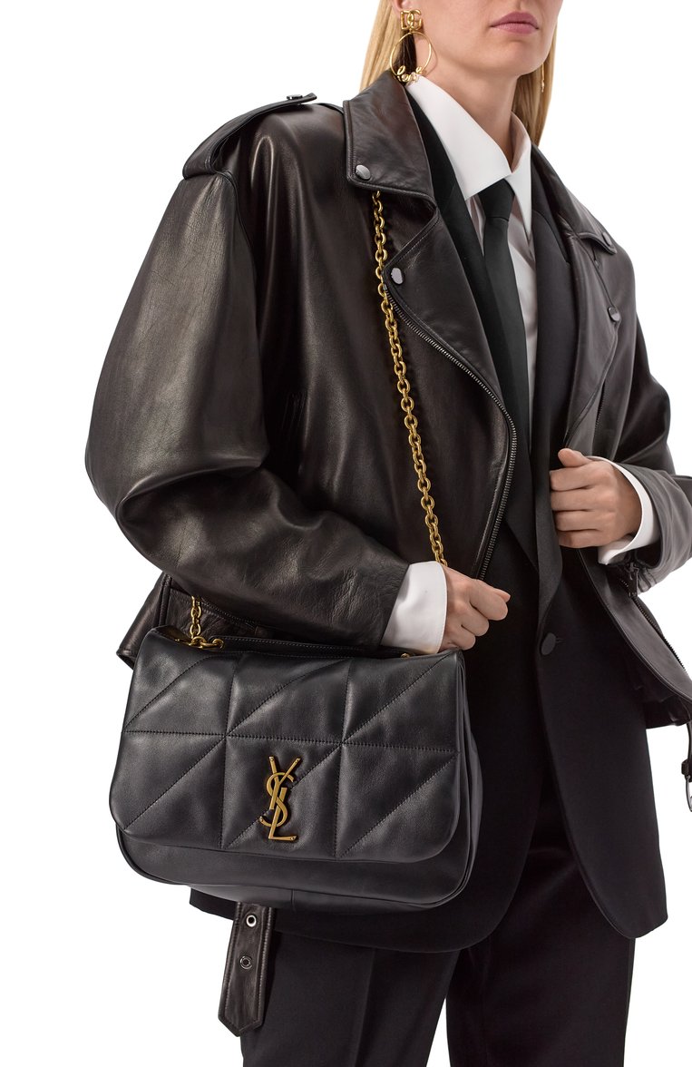 Женская сумка jamie 4.3 medium SAINT LAURENT черного цвета, арт. 809696/AAB32 | Фото 2 (Размер: medium; Автоматизация состава: Проставлено; Материал: Натуральная кожа; Автоматизация ТО: Проставлено)