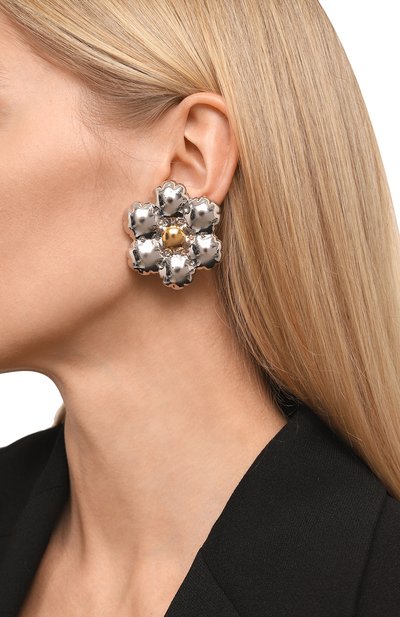 Серьги MARNI серебряного цвета по цене 57950 руб., арт. 0RMV0480A0 P6528/G0LD/SILVER, фото 2 Серьги MARNI, арт. 0RMV0480A0 P6528/G0LD/SILVER, фото 2
