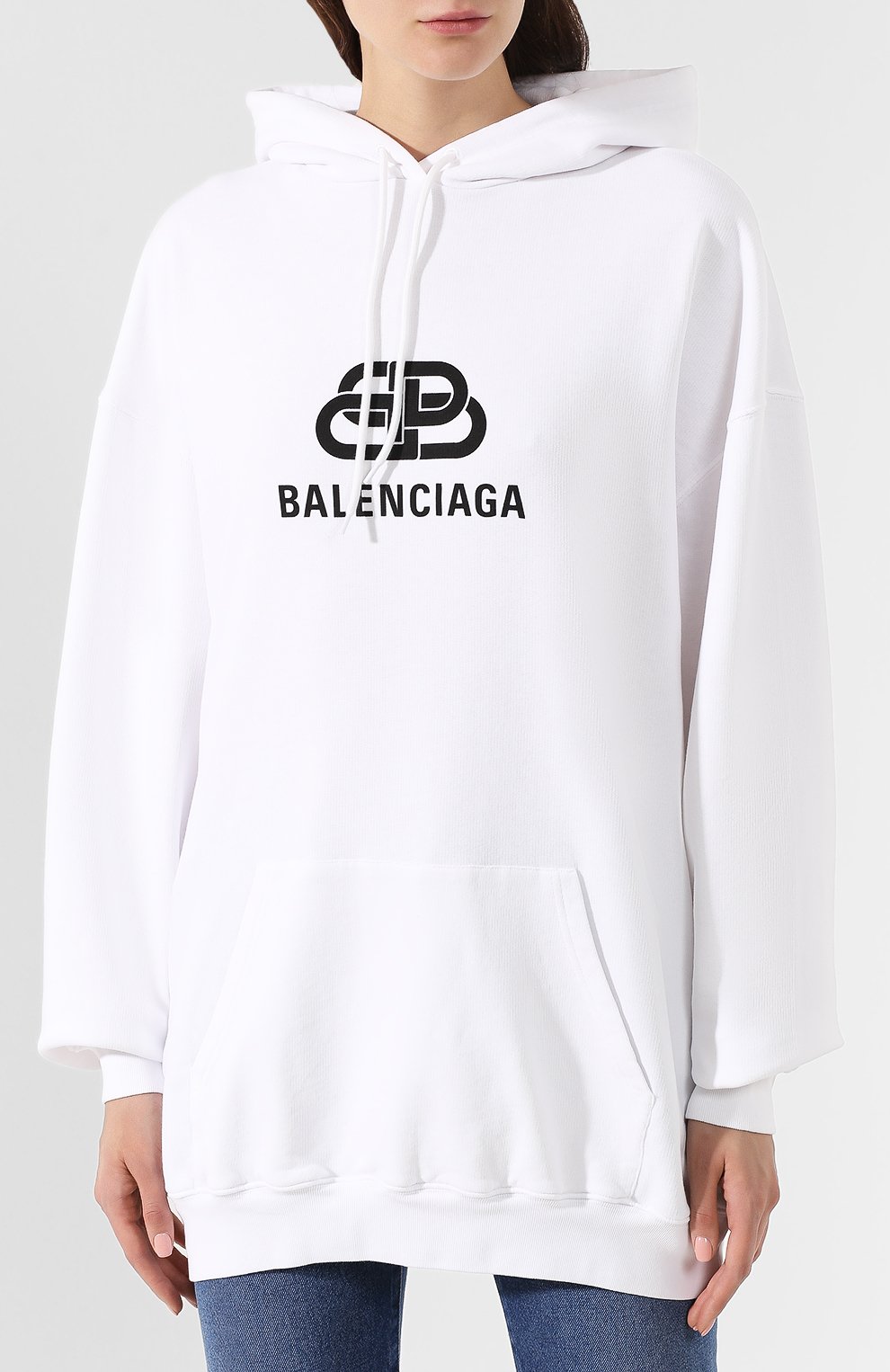 Хлопковое худи BALENCIAGA, арт. 578135/TEV19, фото 3