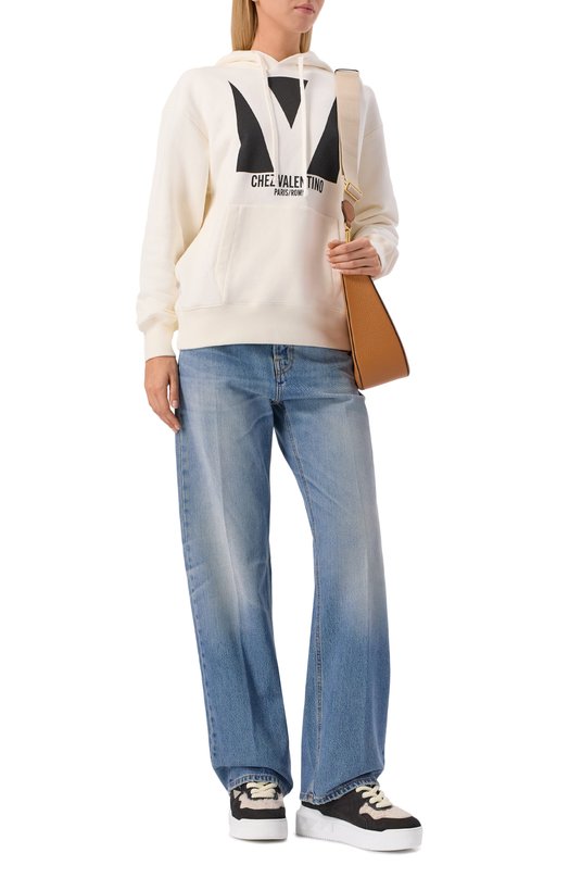 Замшевые кеды One Stud XL Valentino 5W0S0FQ4/TVJ Чёрный  5W0S0FQ4/TVJ Фото 3