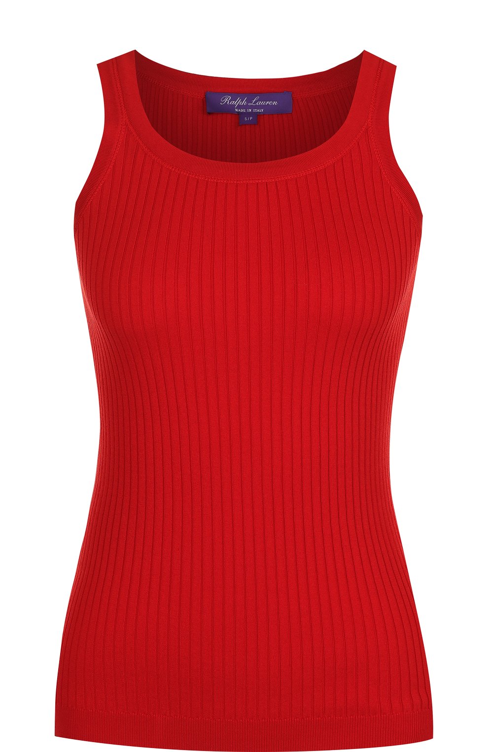 Однотонный хлопковый топ фактурной вязки RALPH LAUREN, арт. 290710192, фото 1