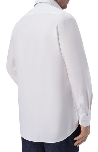 Хлопковая рубашка PAUL&SHARK белого цвета по цене 31250 руб., арт. 26413012R, фото 4 Хлопковая рубашка PAUL&SHARK, арт. 26413012R, фото 4
