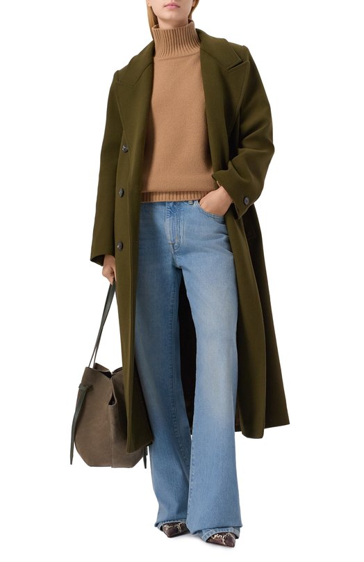 Шерстяной свитер Weekend Max Mara B0RGIA Бежевый  B0RGIA Фото 2