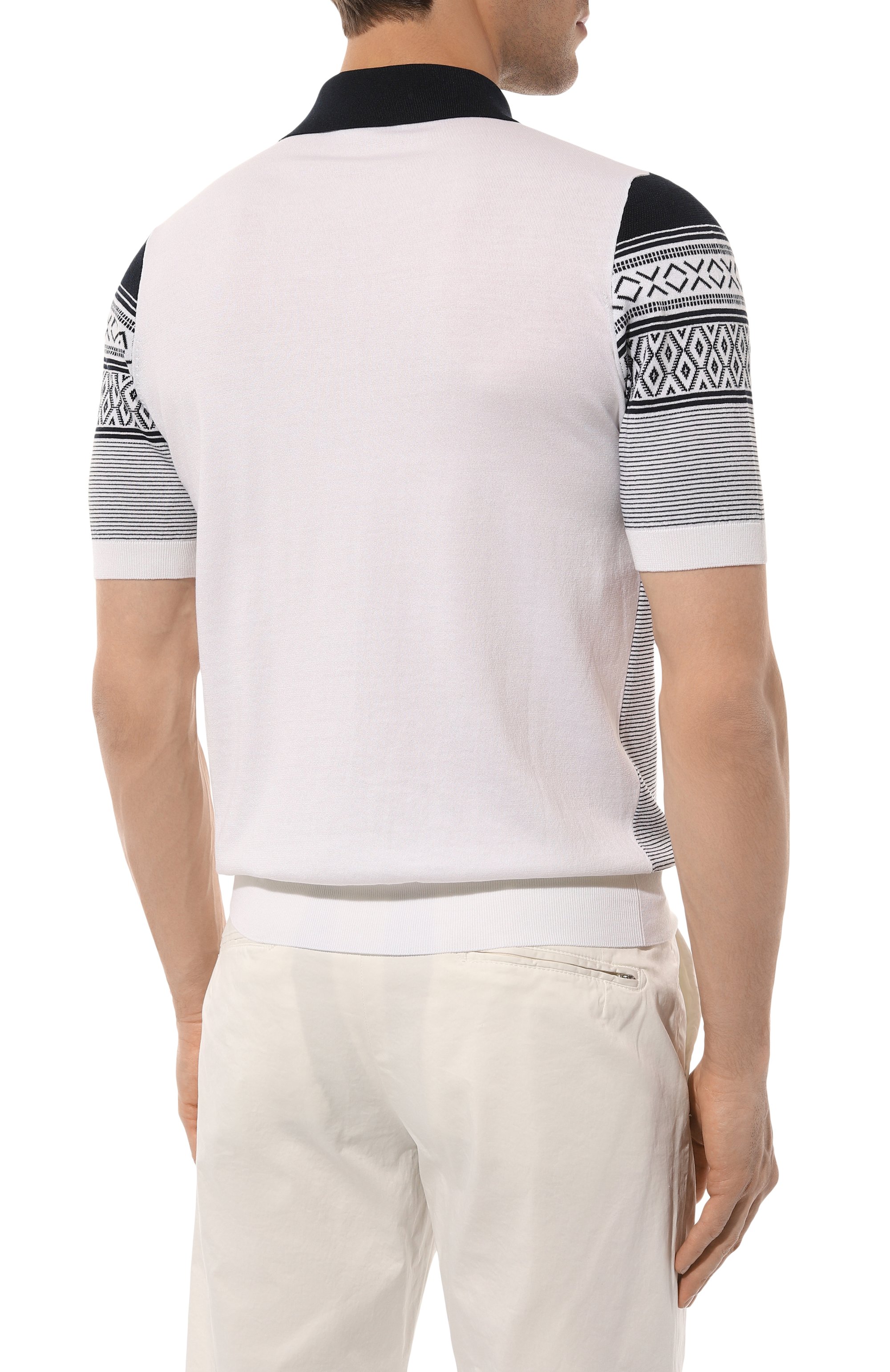 Поло из хлопка и шелка ZILLI, арт. KBP002M0142VETH00, фото 4