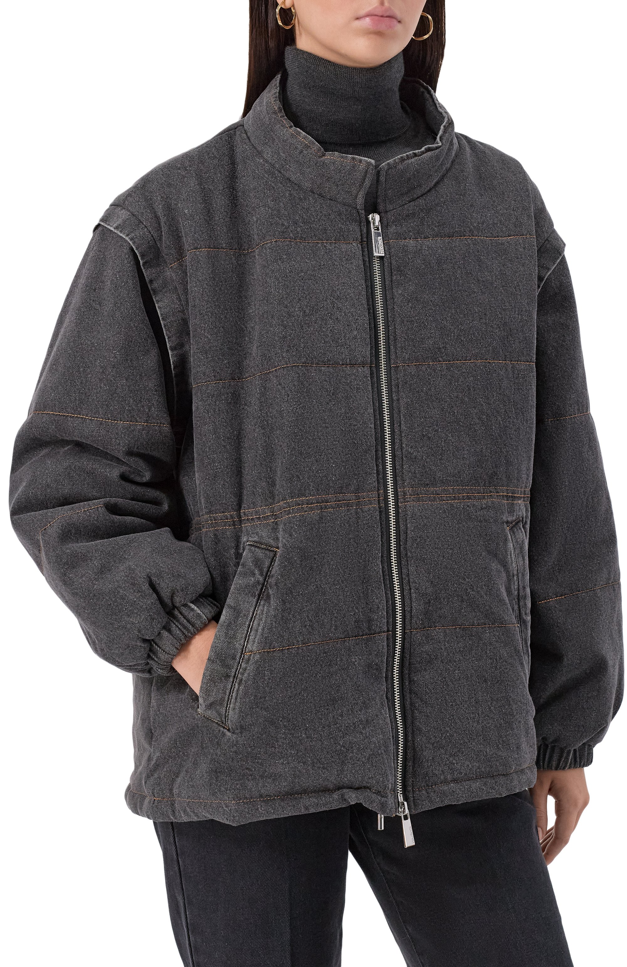 Джинсовый пуховик MAX AND MOI, арт. H25DEVA, фото 6