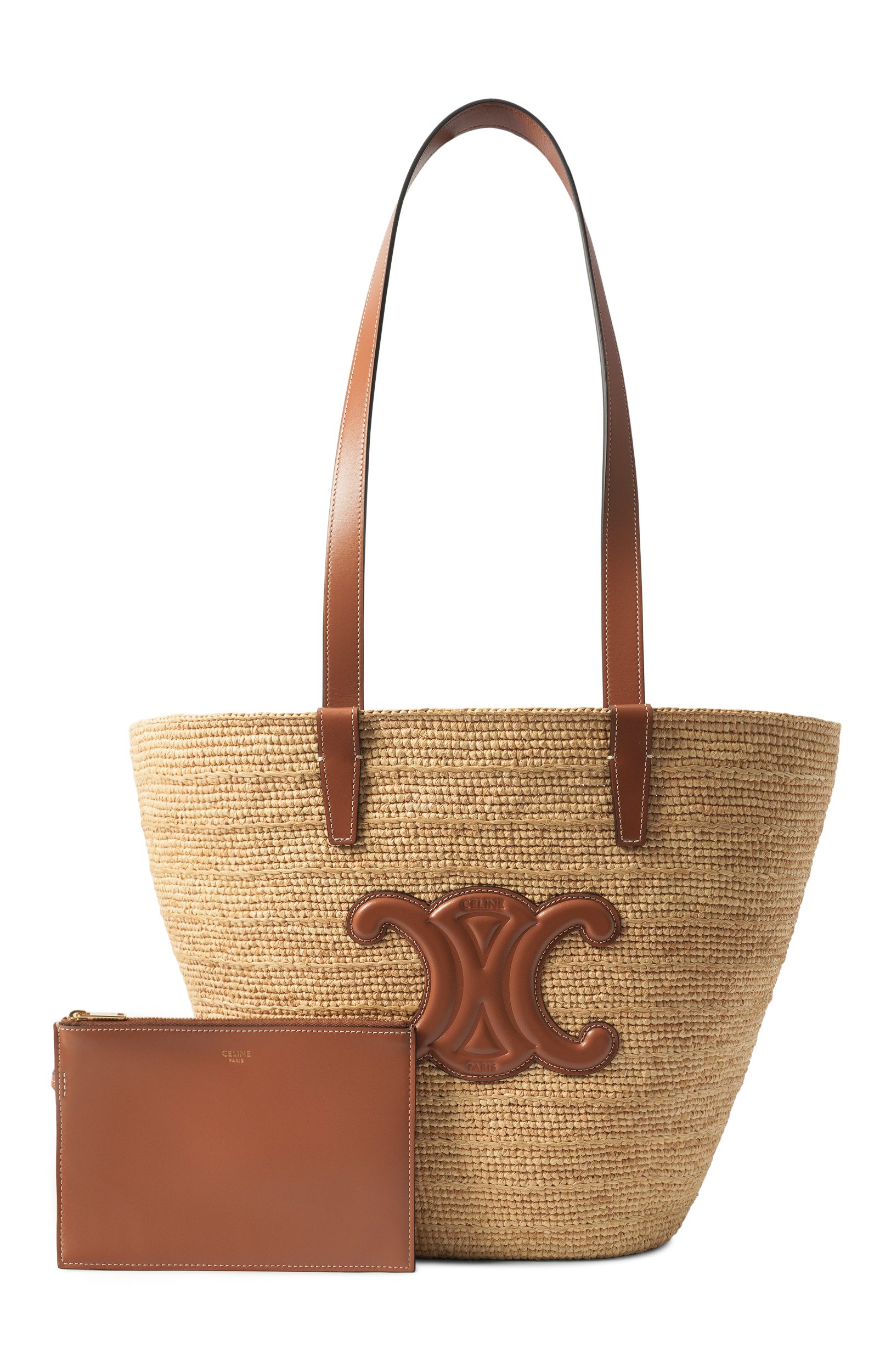 Сумка classic panier supple medium CELINE бежевого цвета по цене 266500 руб., арт. 11434/2FF7, фото 7 Сумка classic panier supple medium CELINE, арт. 11434/2FF7, фото 7