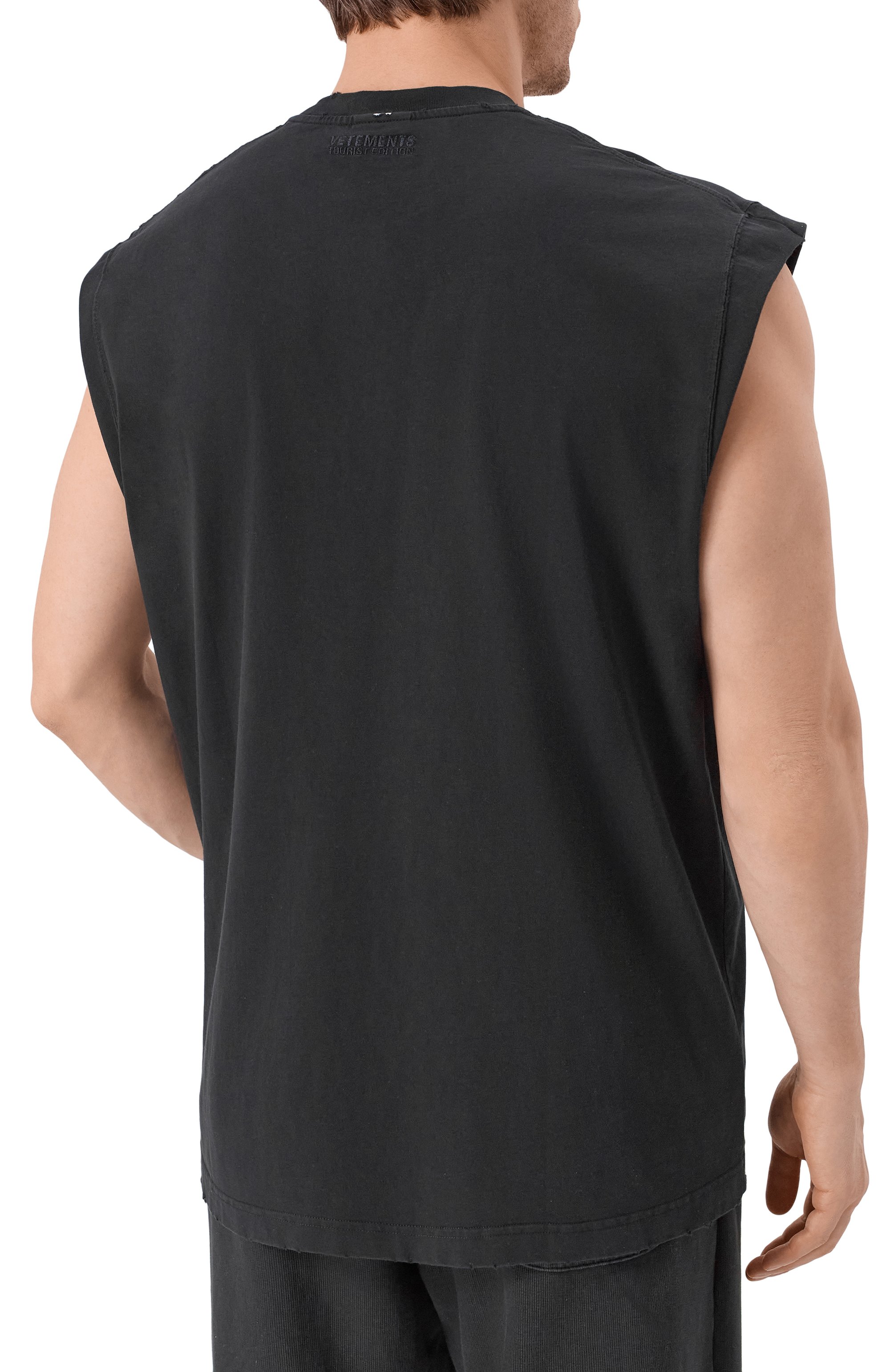 Хлопковая майка VETEMENTS, арт. ME76TR261B/1200 LIGHT JERSEY, фото 4