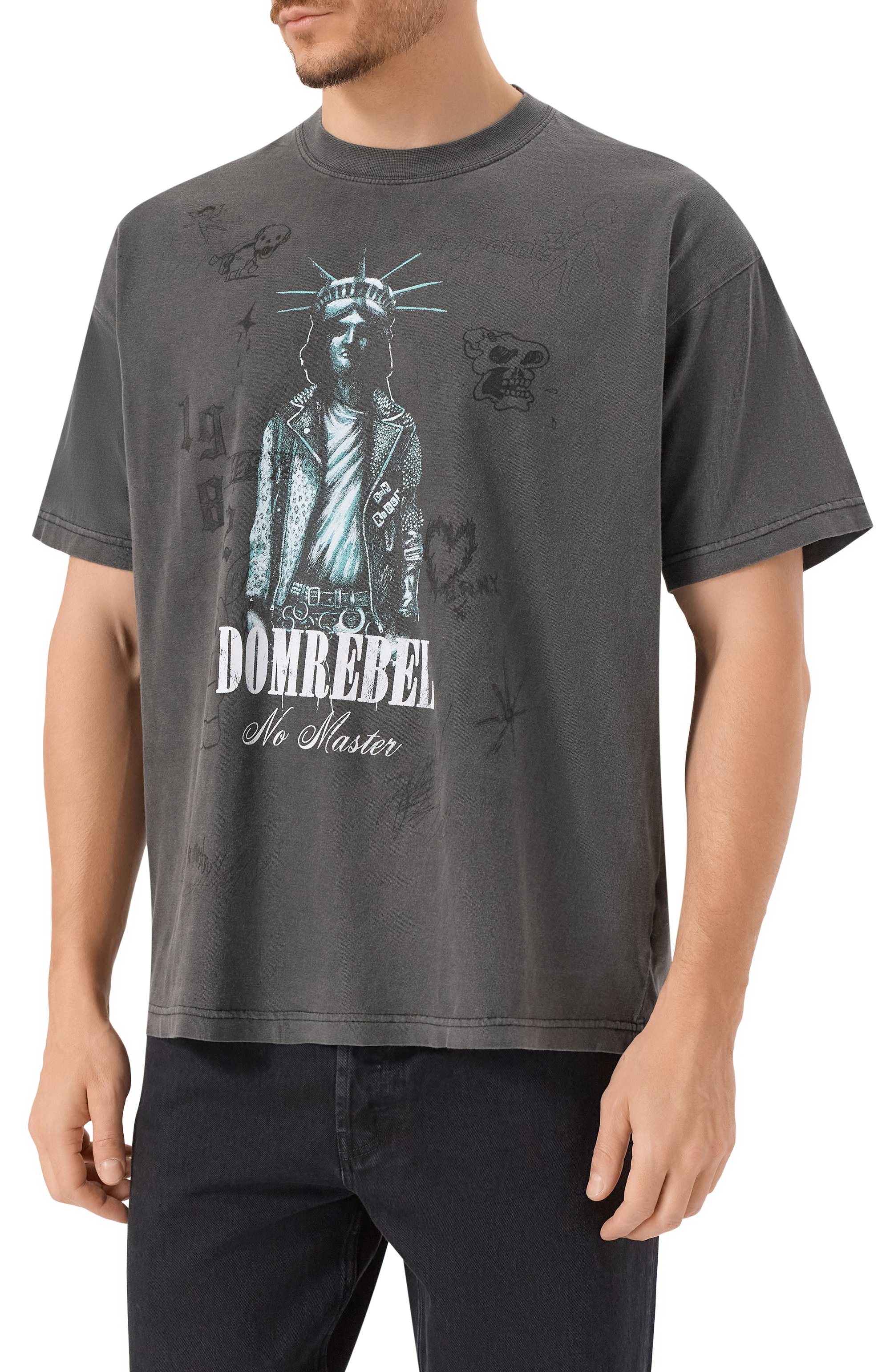 Хлопковая футболка DOMREBEL, арт. M G0THAM, фото 3