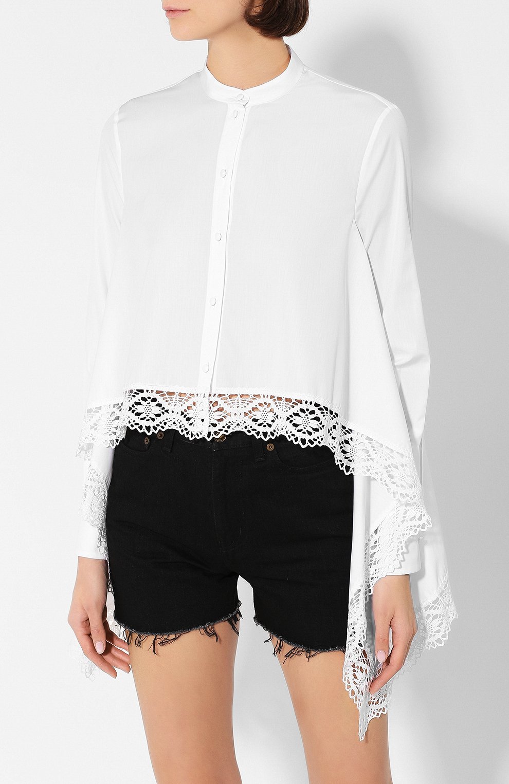 Хлопковая рубашка ALEXANDER MCQUEEN, арт. 617294/QAAAD, фото 3