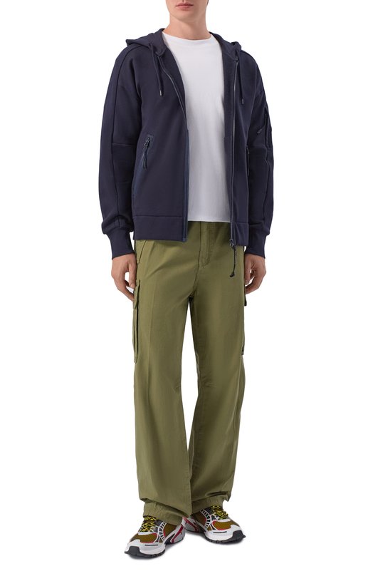 Хлопковая толстовка C.P. Company RCCMSS716A005086W Синий  RCCMSS716A005086W Фото 2