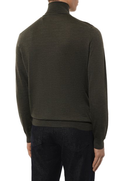 Шерстяная водолазка CORNELIANI темно-зеленого цвета по цене 55850 руб., арт. 94M523-9425126, фото 4 Шерстяная водолазка CORNELIANI, арт. 94M523-9425126, фото 4