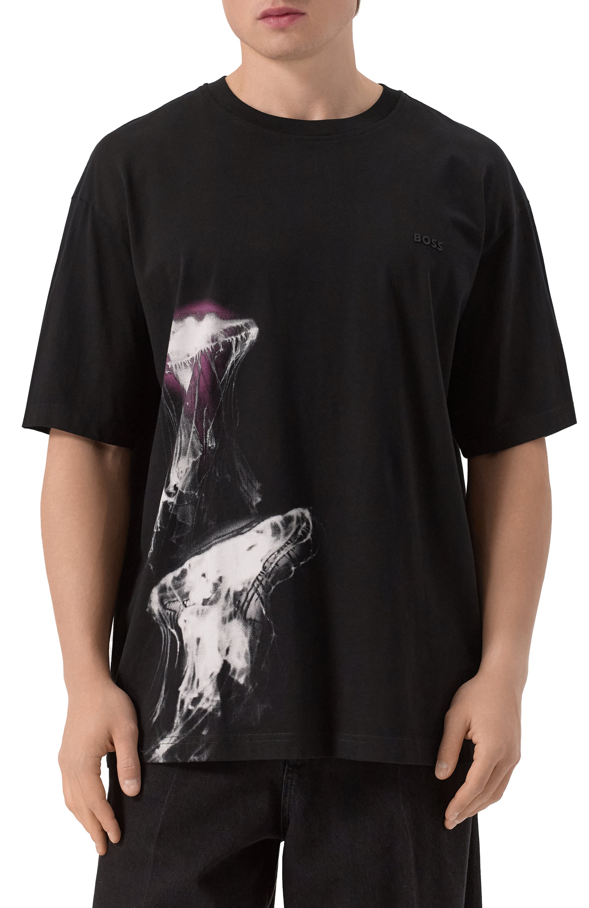 Хлопковая футболка BOSS ORANGE, арт. 50541099, фото 3