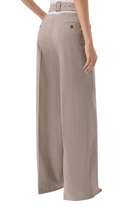 Шерстяные брюки Erika Cavallini P6SZ12 Бежевый  P6SZ12 Фото 4