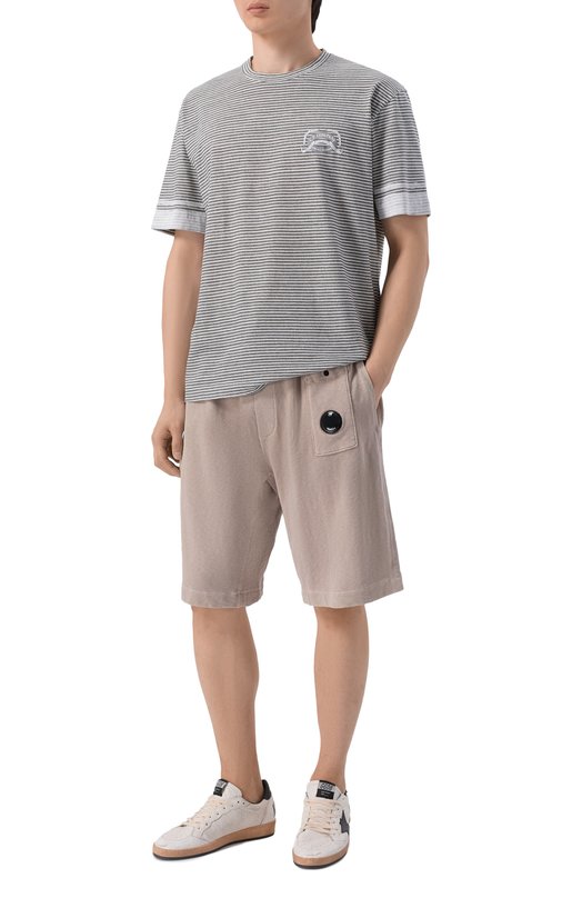 Хлопковые шорты C.P. Company 20CMSB210A/1103370 Серый  20CMSB210A/1103370 Фото 2