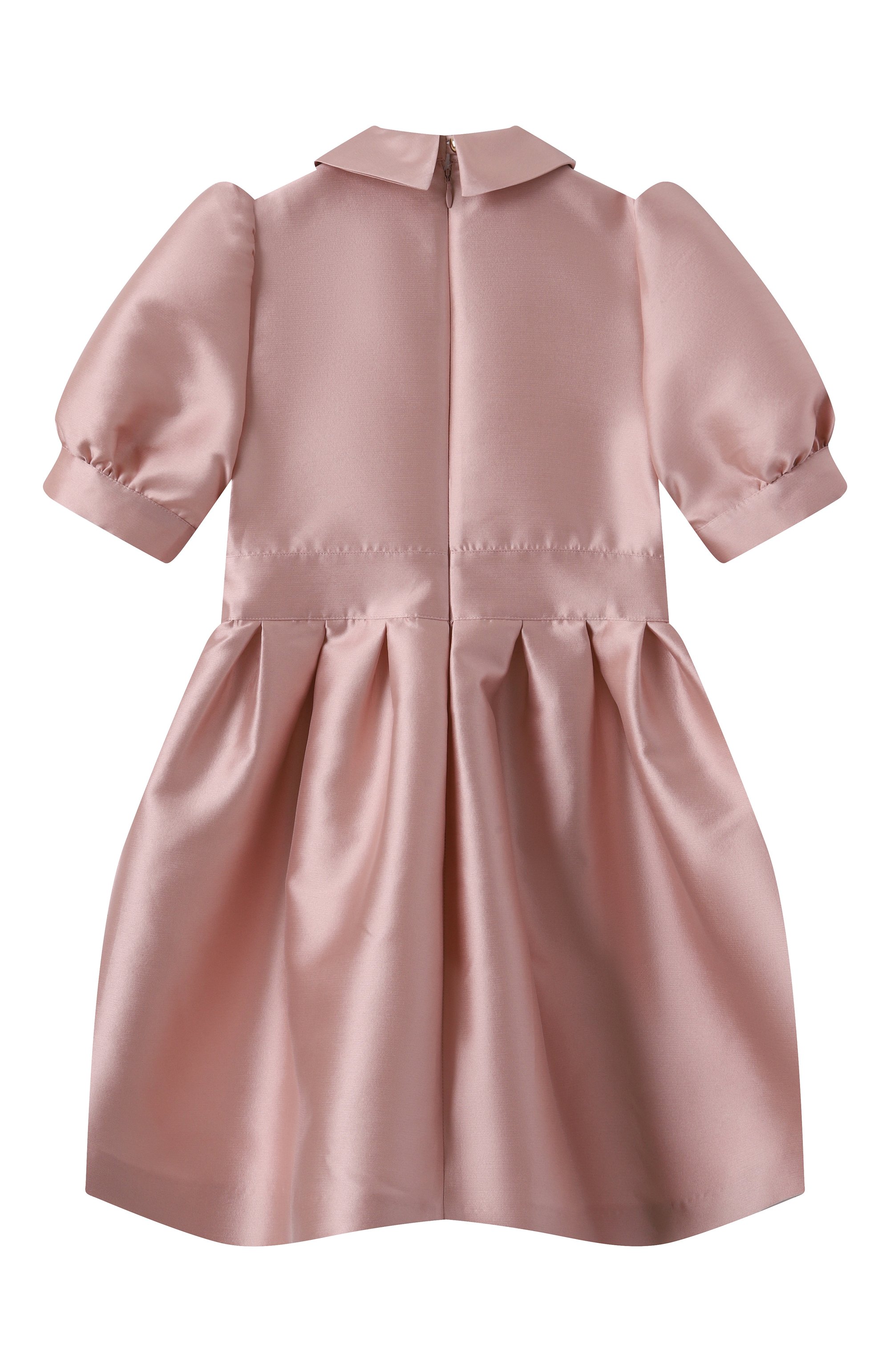 Атласное платье ELIE SAAB JUNIOR темно-розового цвета по цене 68400 руб., арт. EFAB054 TS0807, фото 2 Атласное платье ELIE SAAB JUNIOR, арт. EFAB054 TS0807, фото 2