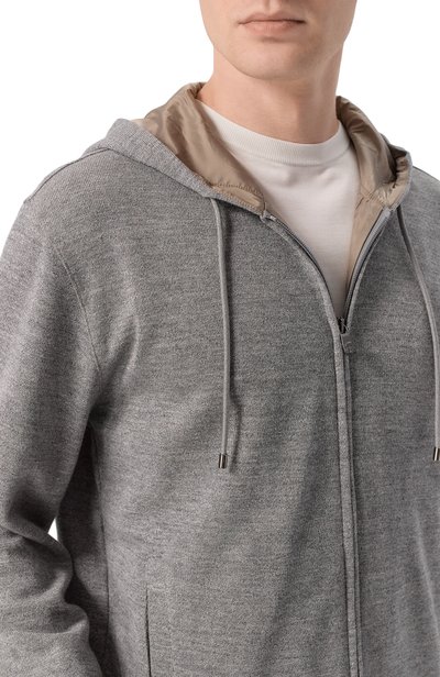 Толстовка из хлопка и шерсти CORNELIANI, арт. 28G568/2A25015, фото 5