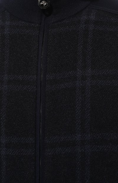 Кардиган из кашемира и шерсти STEFANO RICCI темно-синего цвета по цене 439500 руб., арт. KJ06875R31/J23405, фото 5 Кардиган из кашемира и шерсти STEFANO RICCI, арт. KJ06875R31/J23405, фото 5