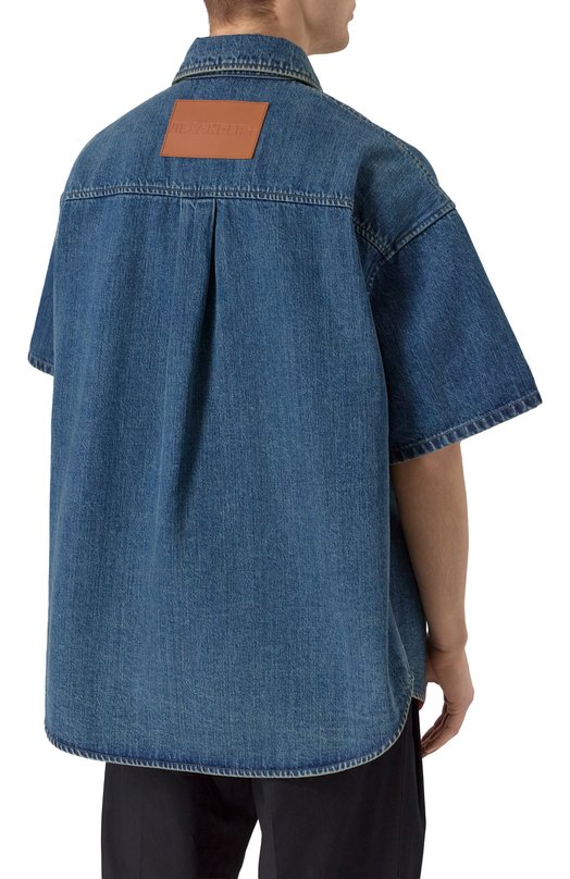 Джинсовая рубашка Jil Sander J47DL0168-J45291 Синий  J47DL0168-J45291 Фото 4