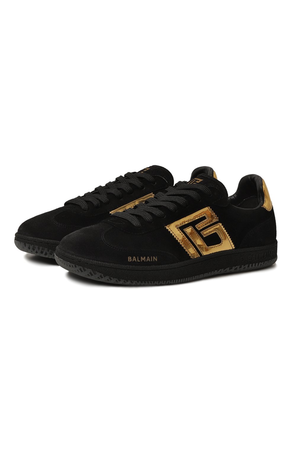 Замшевые кеды swan BALMAIN, арт. DN1VI735/LBGS, фото 1