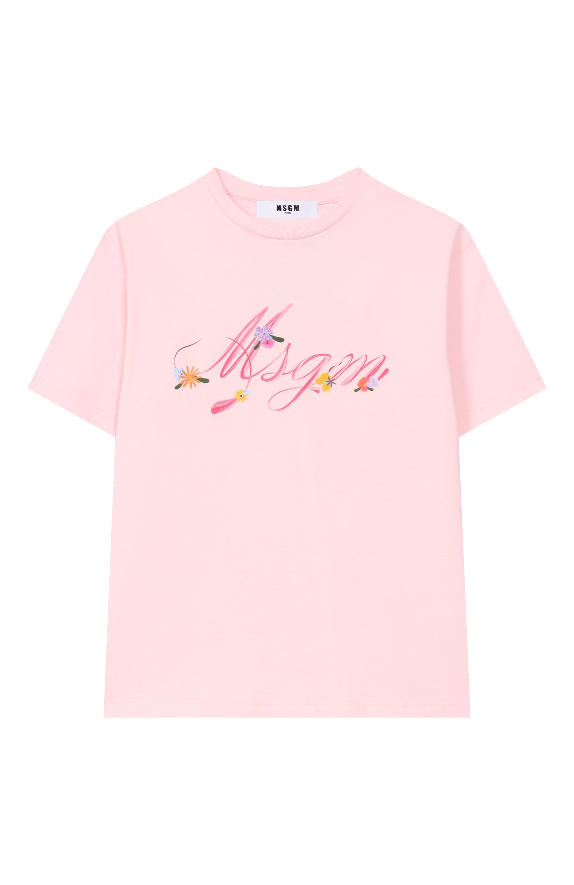 Хлопковая футболка MSGM KIDS, арт. S6MSJGTH015, фото 1