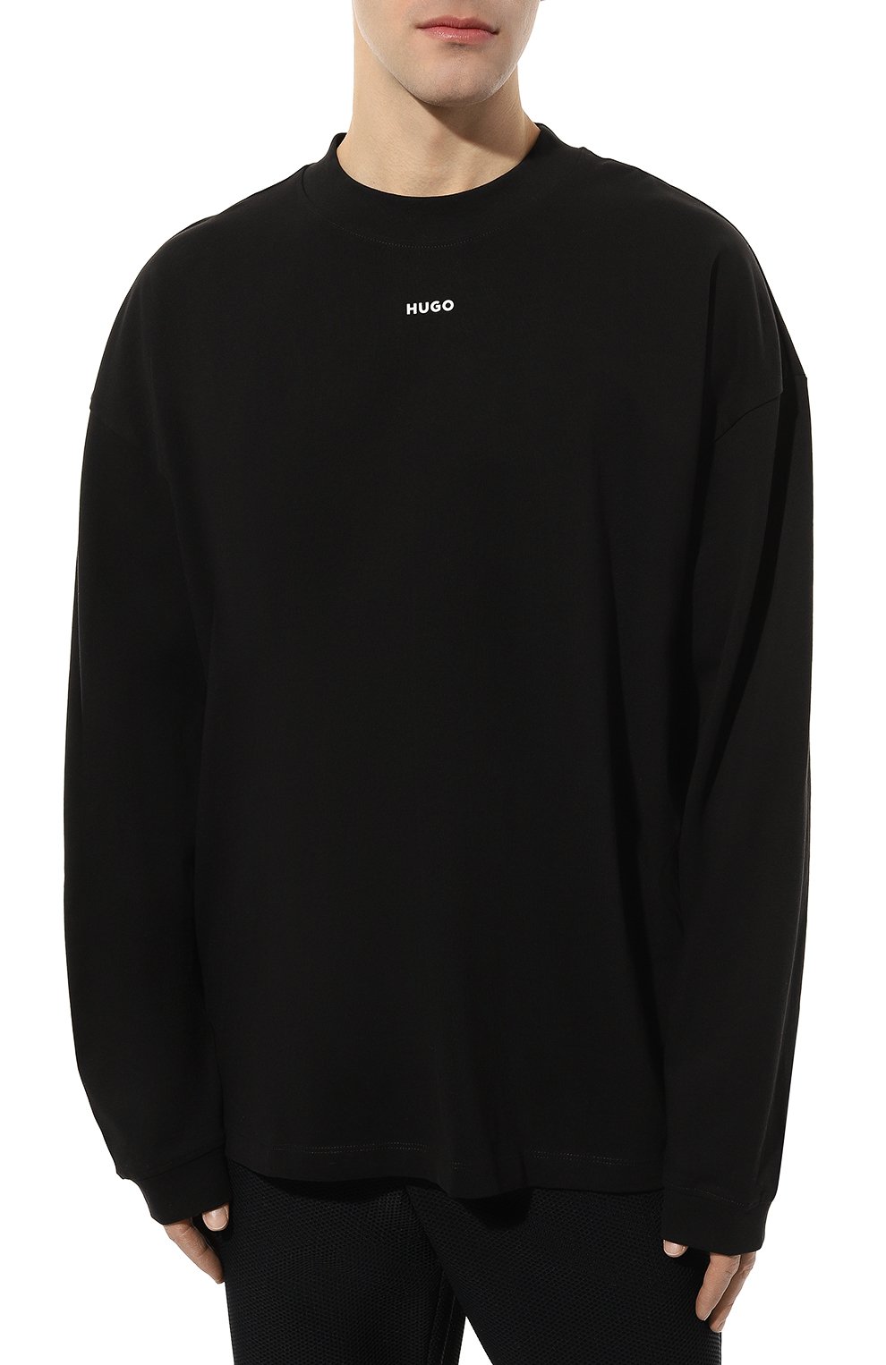 Хлопковый лонгслив HUGO, арт. 50511029, фото 3