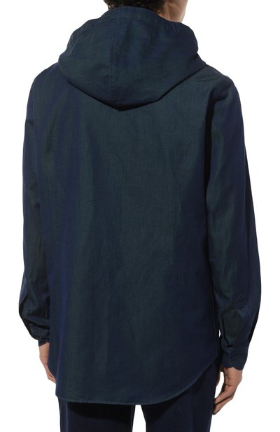 Рубашка из хлопка и льна ZILLI, арт. MFZ-7063-0001/0002, фото 4