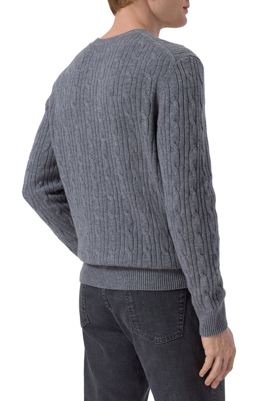 Джемпер из шерсти и кашемира BOSS 50549975 Серый  50549975 Фото 4