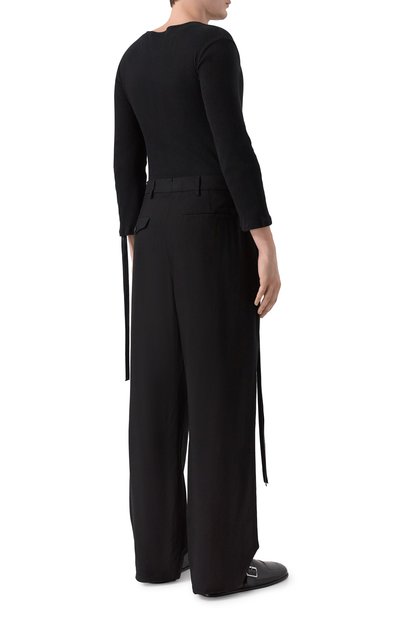 Хлопковый лонгслив-хенли ANN DEMEULEMEESTER, арт. B0013820/FA659, фото 4