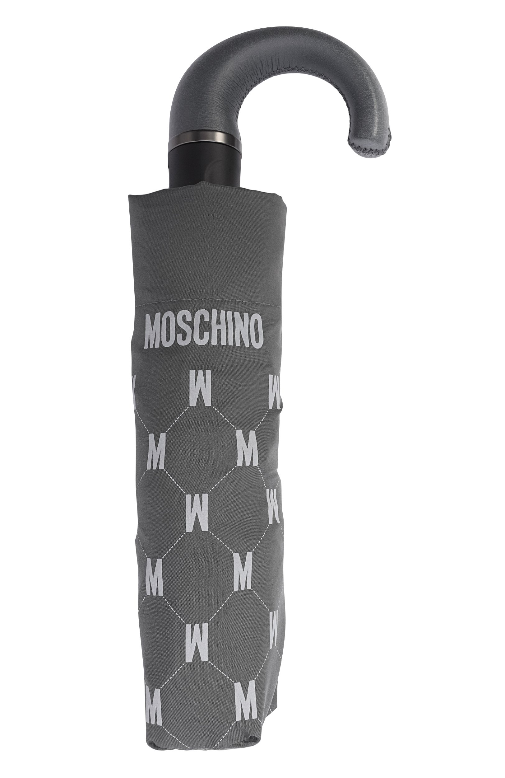 Складной зонт MOSCHINO серого цвета по цене 13250 руб., арт. 8500-0PENCL0SEL, фото 5 Складной зонт MOSCHINO, арт. 8500-0PENCL0SEL, фото 5