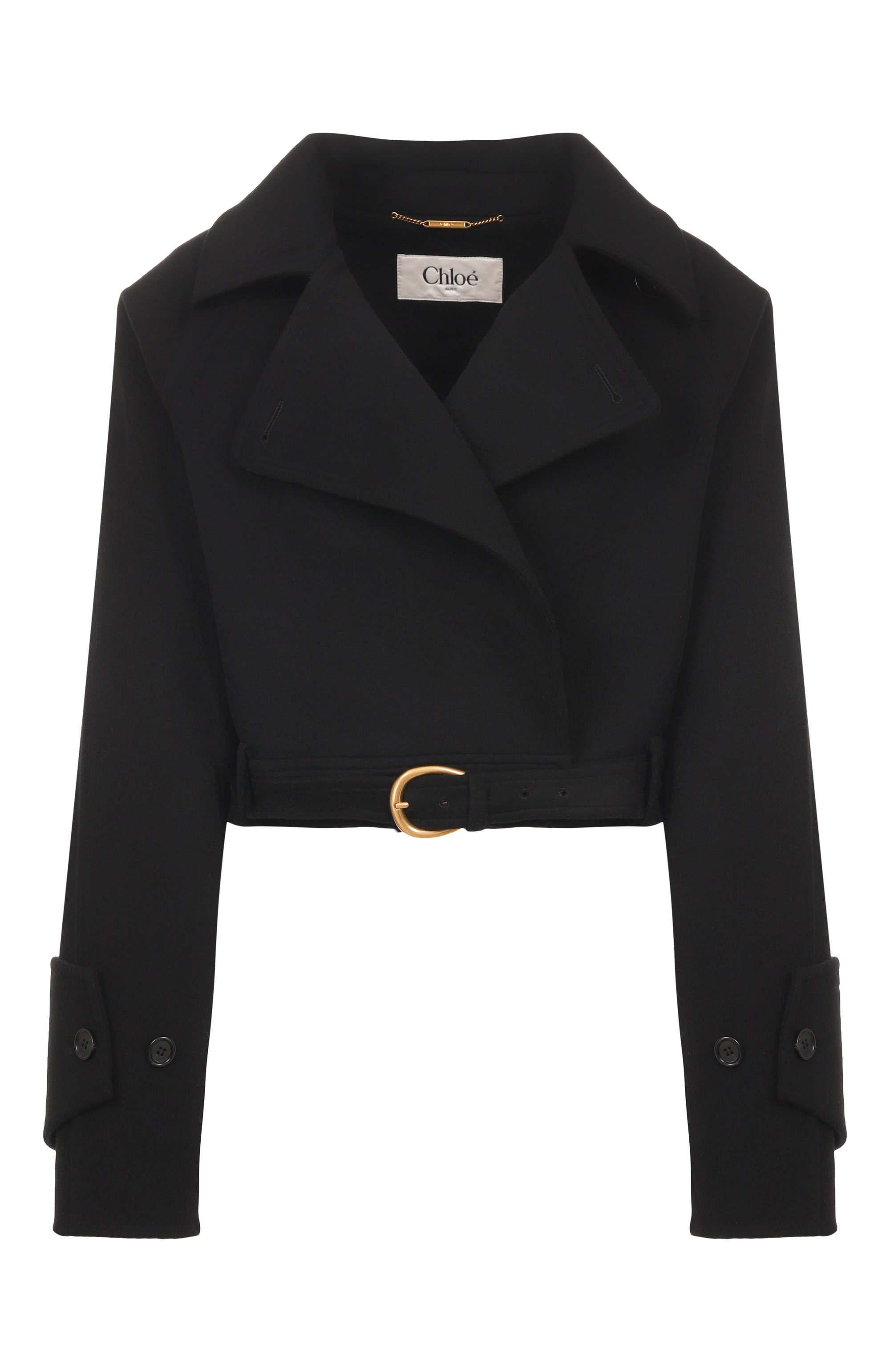 Шерстяное полупальто CHLOÉ, арт. CH25WMA16071, фото 1