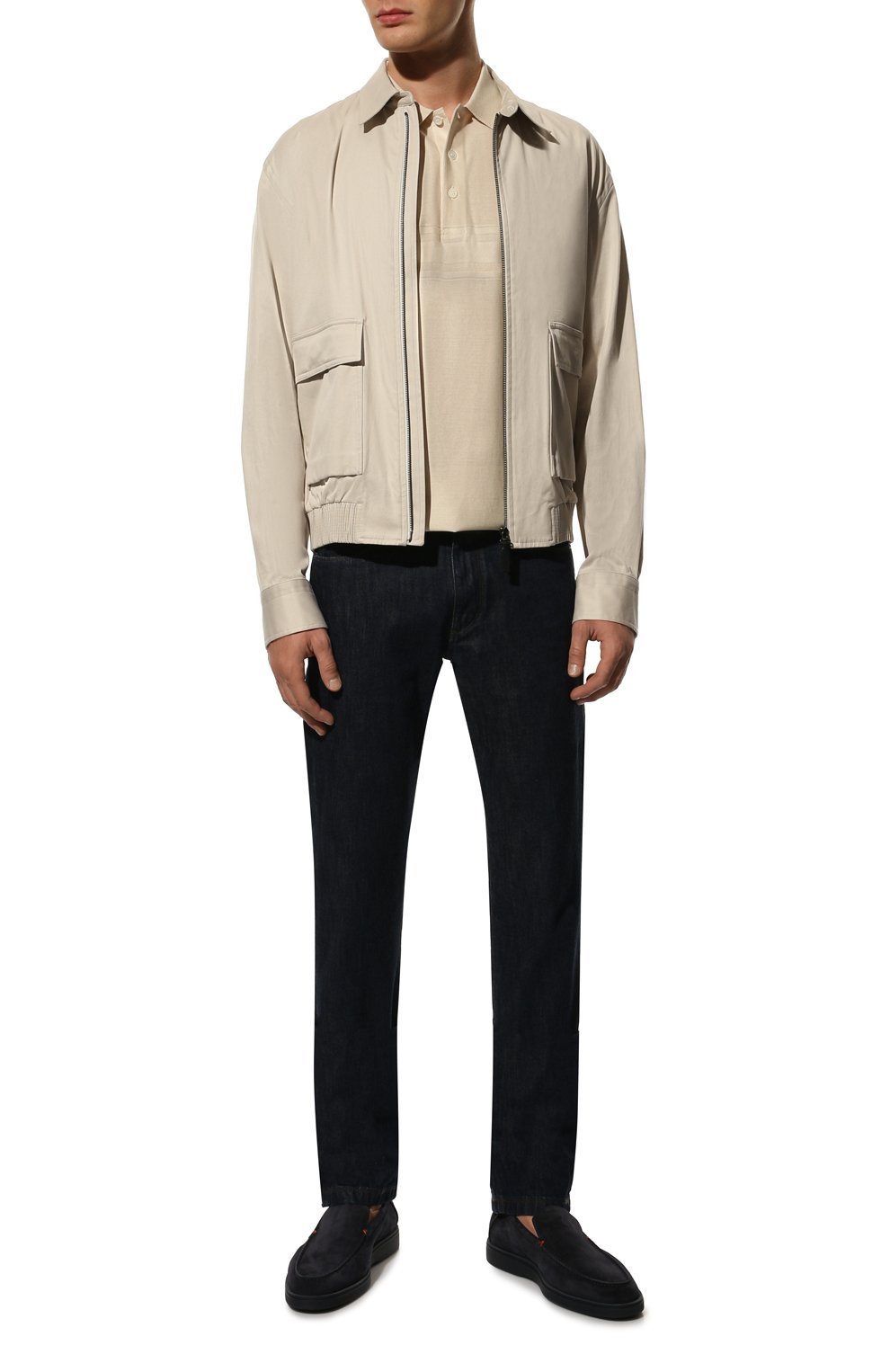 Замшевые лоферы detroit SANTONI, арт. MGDG1782400TKSVUU60, фото 2