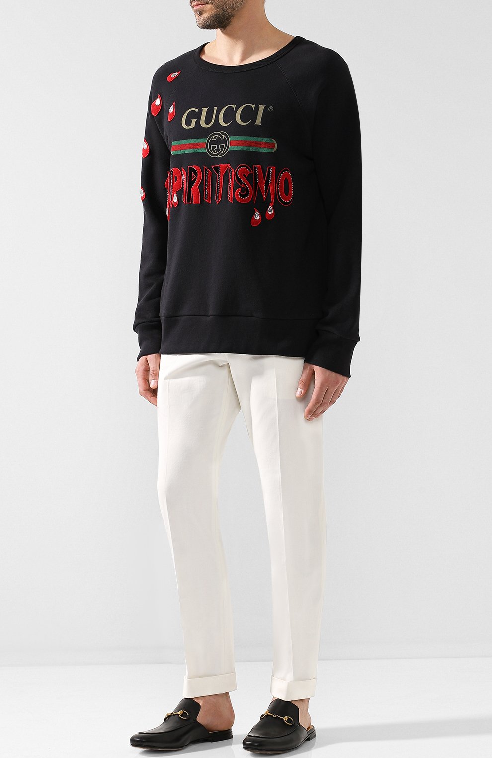 Кожаные сабо с пряжкой-трензелем GUCCI, арт. 426219/BLM00, фото 2