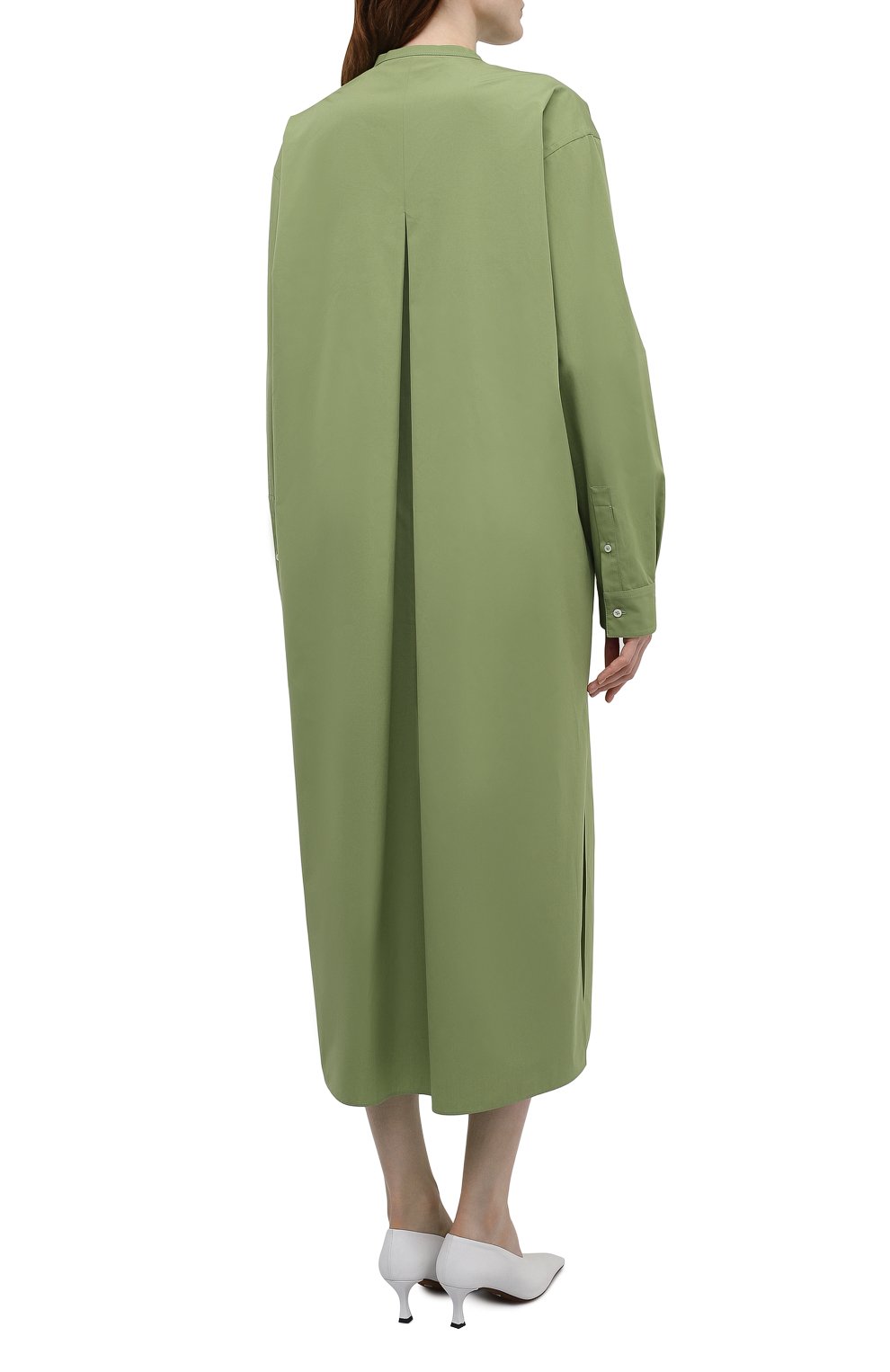 Хлопковое платье JIL SANDER, арт. JPPS500206-WS244500, фото 4