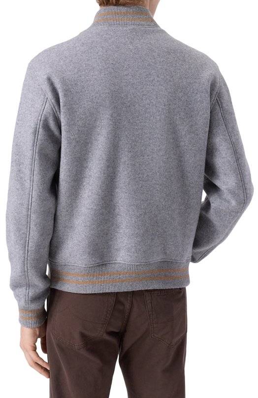 Шерстяной бомбер L.B.M. 1911 9379/55704 Серый  9379/55704 Фото 4