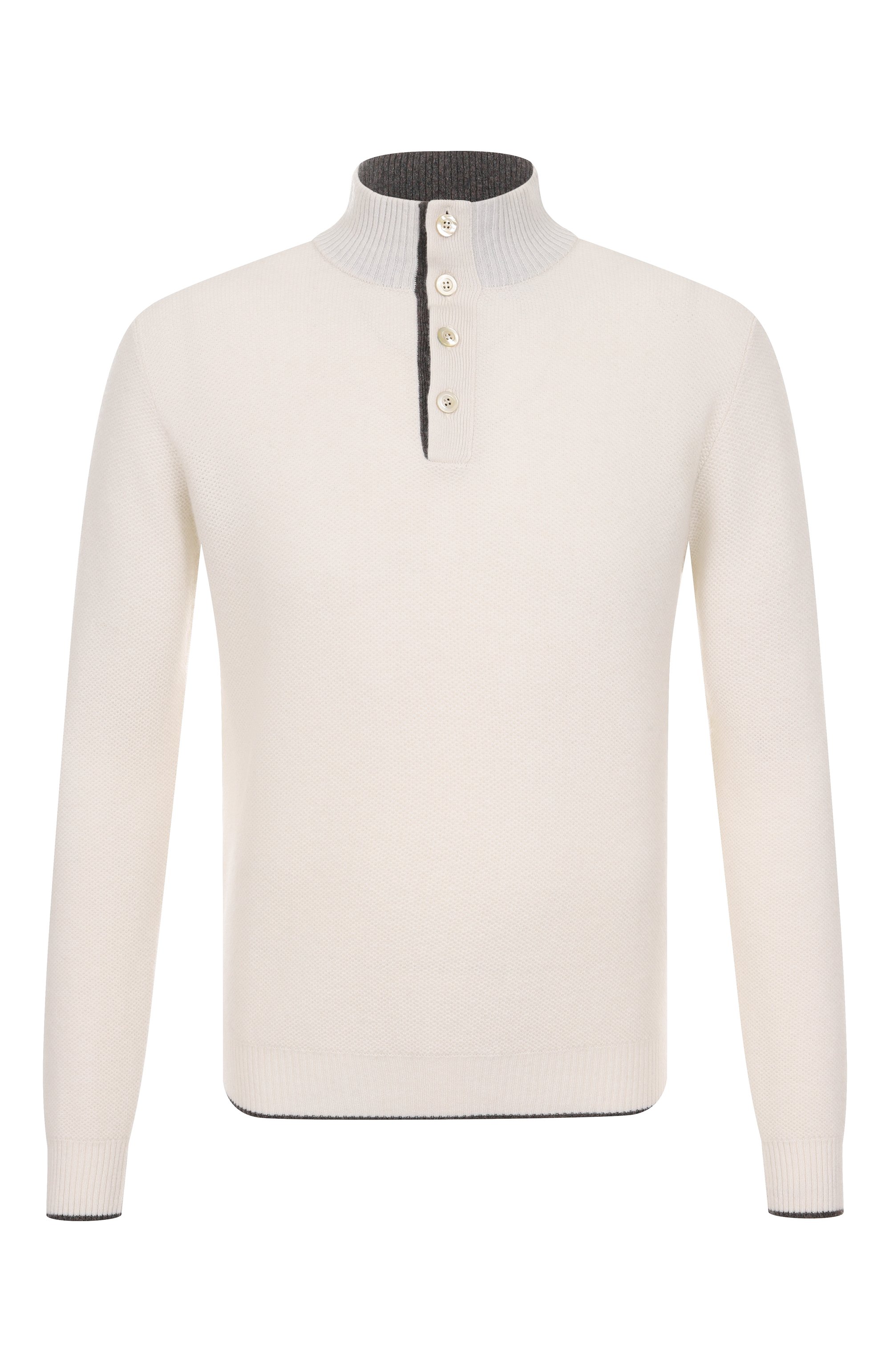 Кашемировый джемпер ANDREA CAMPAGNA белого цвета по цене 128500 руб., арт. WU26WS310-07-FWS263, фото 1 Кашемировый джемпер ANDREA CAMPAGNA, арт. WU26WS310-07-FWS263, фото 1