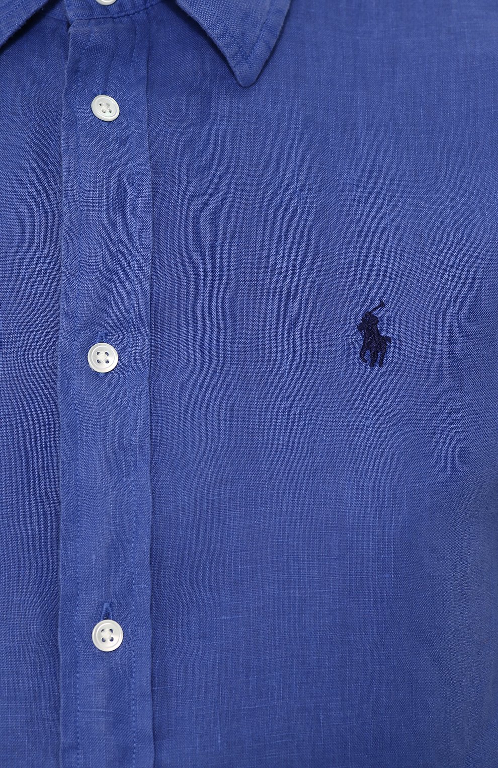Однотонная льняная блуза свободного кроя POLO RALPH LAUREN, арт. 211697460, фото 5