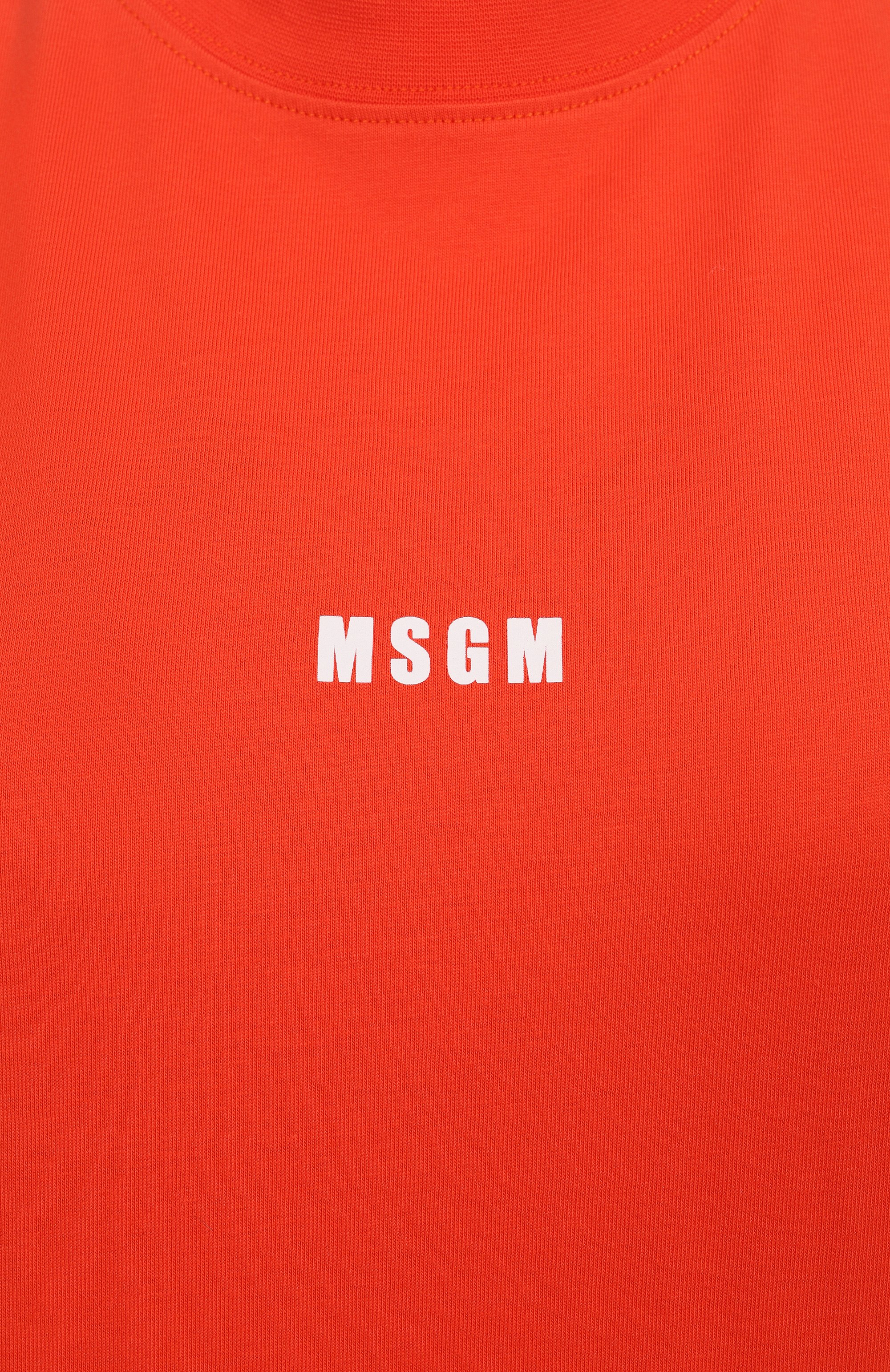 Хлопковая футболка MSGM, арт. 3841MDM500/257002, фото 6