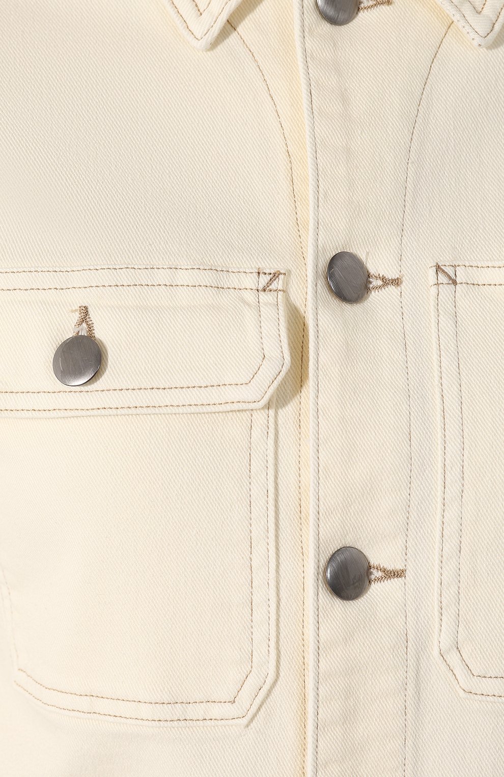Джинсовая куртка FRAME DENIM белого цвета по цене 29950 руб., арт. CCJK781, фото 5 Джинсовая куртка FRAME DENIM, арт. CCJK781, фото 5