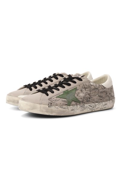 Мужские кожаные кеды GOLDEN GOOSE DELUXE BRAND, арт. GMF00101.F007579