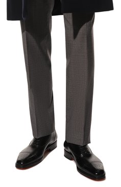 Кожаные оксфорды SANTONI, арт. MCWG18118MB1BSH3, фот�о 1