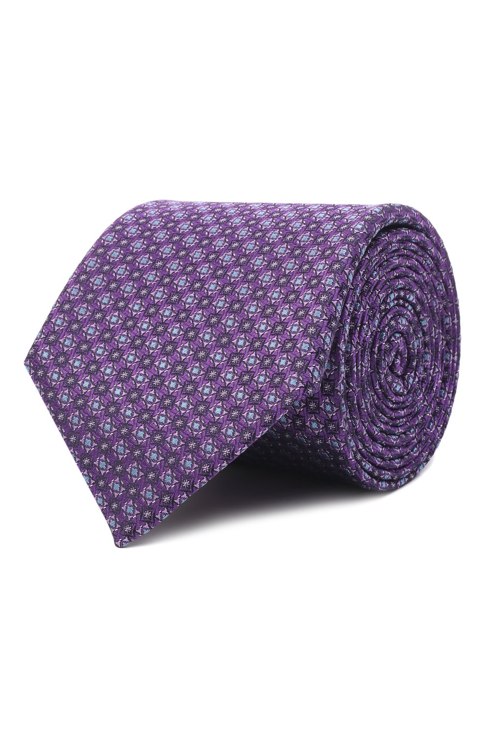 Шелковый галстук CANALI фиолетового цвета по цене 14650 руб., арт. 18/HJ03389, фото 1 Шелковый галстук CANALI, арт. 18/HJ03389, фото 1