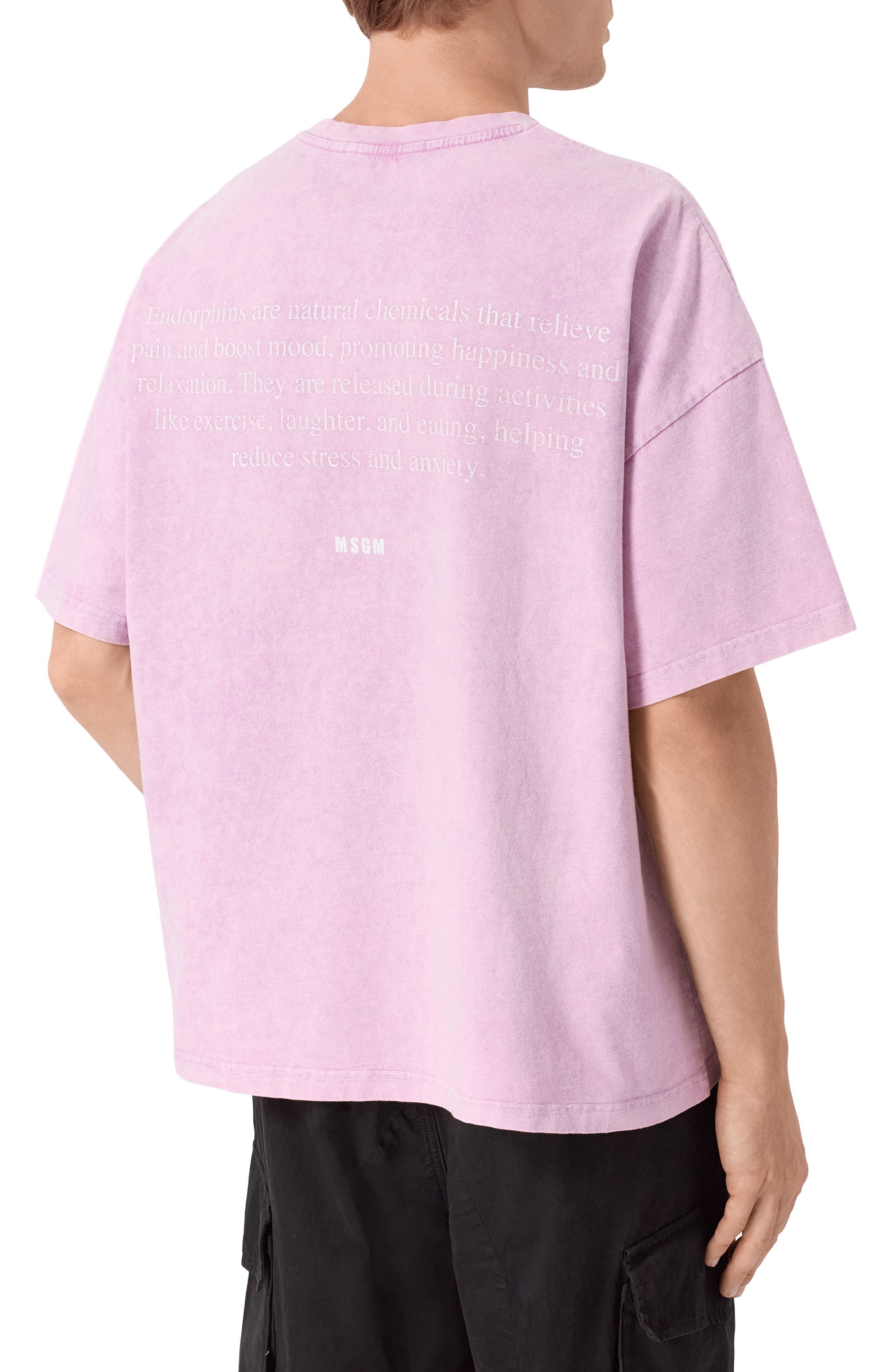 Хлопковая футболка MSGM, арт. 4040MM104SE/267091, фото 4